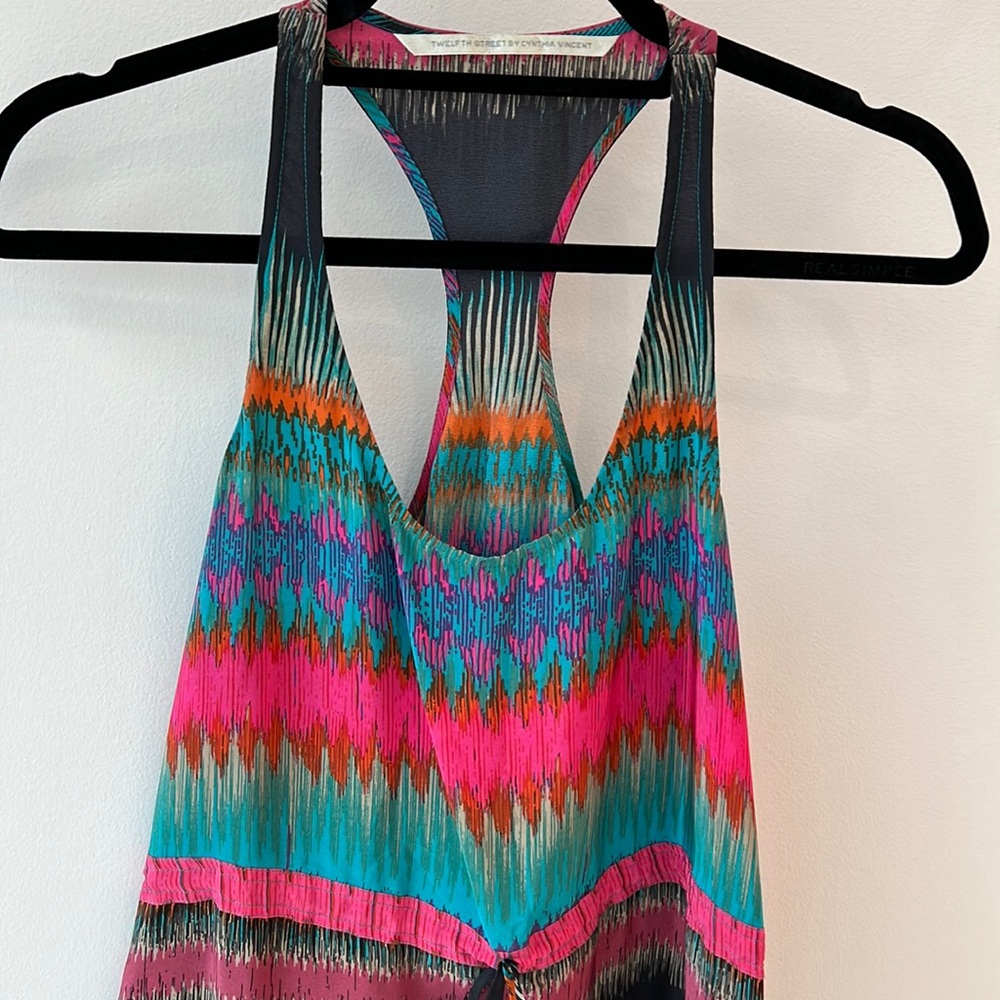 Twelfth Street by Cynthia Racerback Silk Dress size S